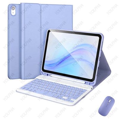 iPad 10th Gen Case with Keyboard Wireless Detachable Folio Keyboard Cover with Mouse Pencil Slot for iPad 10th Gen 10.9Inch 2022