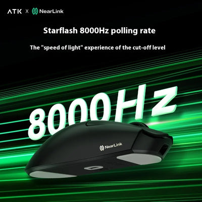 NEW ATK X1 Master Wireless Mouse Dual Mode Connection Paw 3950uitra 30000dpi Ergonomic Design Lightweight E-Sports Gaming Mouse