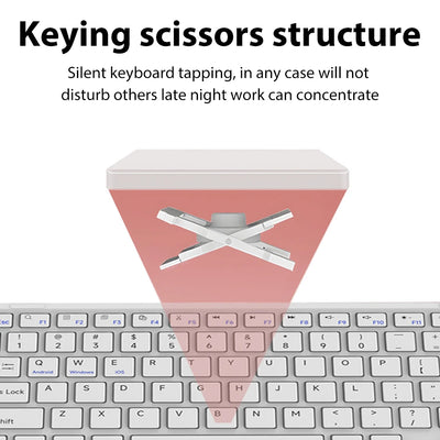 Wireless Keyboard with Touchpad for Android iOS Windows Bluetooth Keyboard and Mouse For Samsung Apple Lenovo Phone Tablet