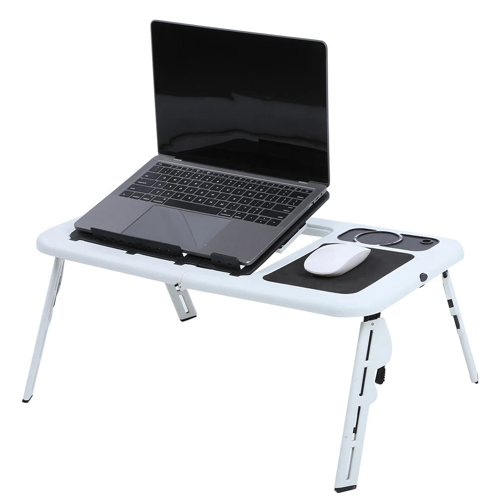 Adjustable Laptop Desk Lightweight Laptop Desk Laptop Notebook PC Folding Portable Car Bed Sofa Desk Stand Table 110lbs Capacity