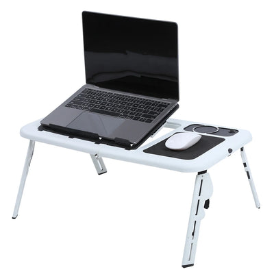 Adjustable Laptop Desk Lightweight Laptop Desk Laptop Notebook PC Folding Portable Car Bed Sofa Desk Stand Table 110lbs Capacity
