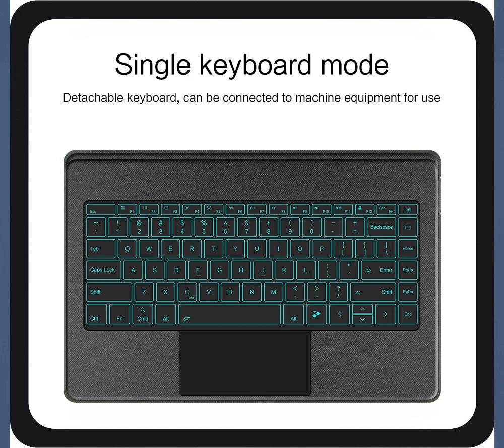 HUWEI Magic Keyboard for Samsung Galaxy Tab S10 Ultra 14.6" S9 Ultra Case Portuguese Spanish German Hebrew Korean Keyboard Cover