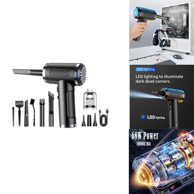 Portable Compressed Air Duster USB Charging Computer Household Blower Cleaner Car Powerful Cleaning Durable A