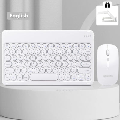 Bluetooth Keyboard Wireless Keyboard and Mouse Teclado for iPad 10th 2022 Xiaomi Samsung Huawei Tablet Android IOS Windows