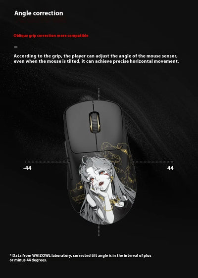 Waizowl Ogm Pro V2 Mouse Three-Mode Wireless Paw3950 30000dpi Gaming Mouse Lightweight Customize Mouse For Desktop Computer Gift