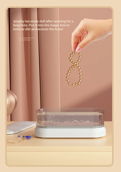 Xiaomi 47khz Ultrasonic Cleaner Portable Intelligent Multifunctional Transparent Cleaning Machine Jewelry Rings Glasses Watches