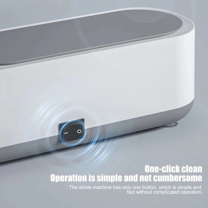 Ultrasonic Cleaning Machine 45000Hz High Frequency Vibration USB Charging Battery 360° For Glasses Watch Ring Portable Cleaner