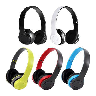 P47 Wireless Over Ear Headset Noise Cancelling Bluetooth-Compatible 5.0 Game Headset Card Mp3 Player Built-in Mic for Smartphone
