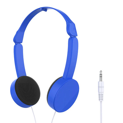 3.5mm Wired Headsets Adjustable Foldable Music Headphones Over Ear Stereo Headband Gaming Earphones Girl Gift for Mobile Tablet