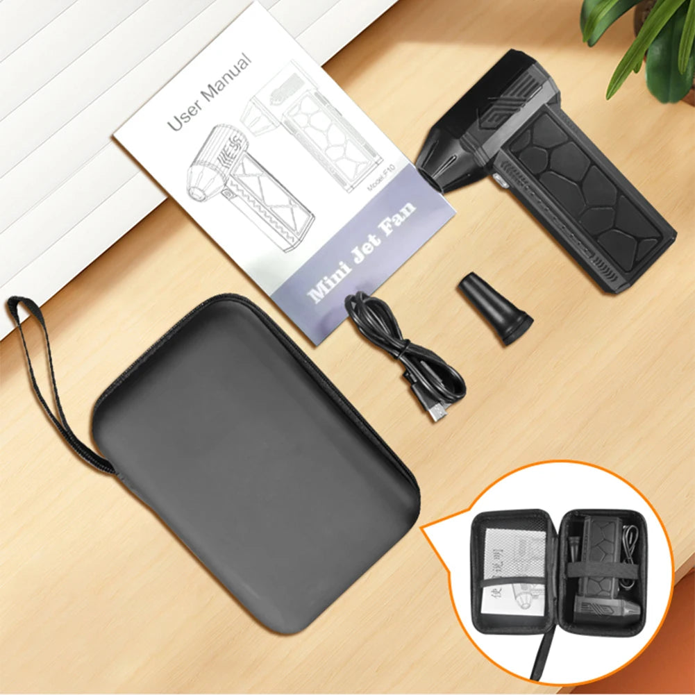 Mini Turbo Jet Fan 130000 RPM Dust Cleaner 50m/s Powerful Air Duster Blower Turbo Violent Blower PC Keyboard Computer Cleaning