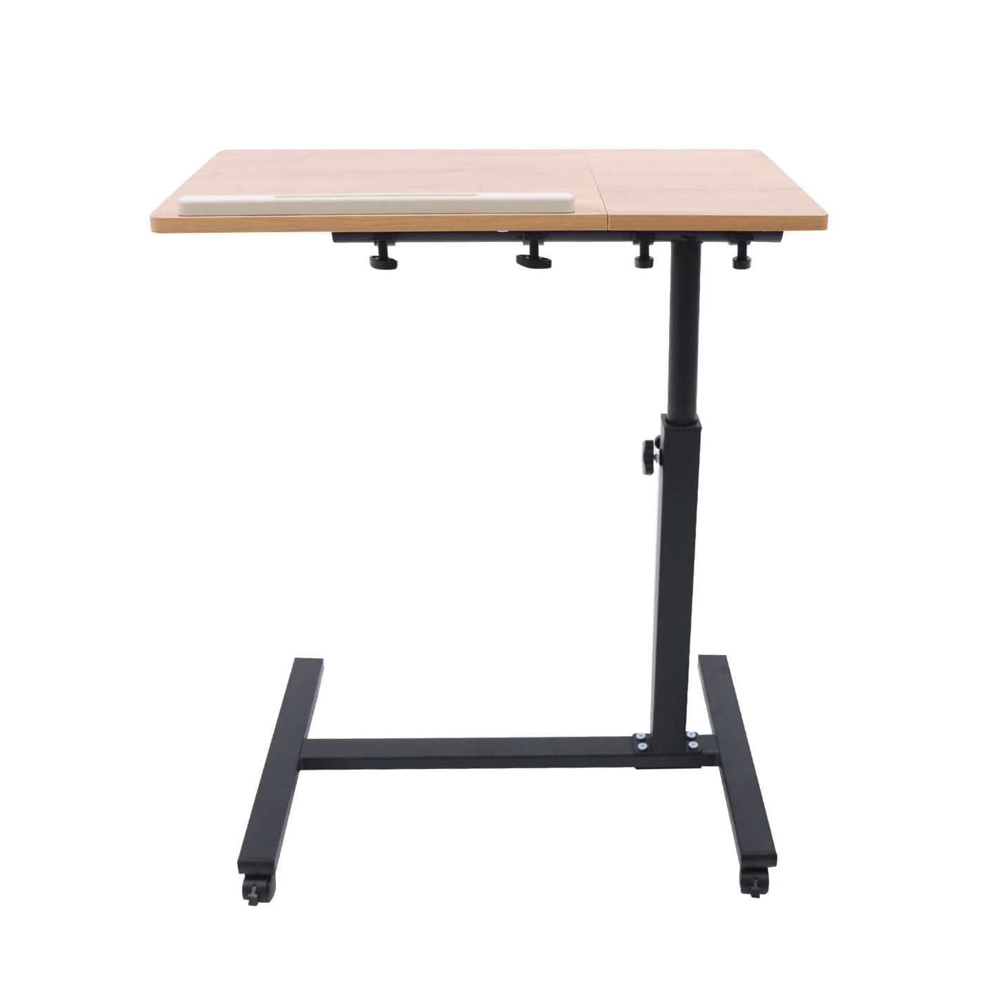 58-90cm Adjustable Height Laptop Desk Rectangle Desktop 4 Universal Wheels (All with Brakes)