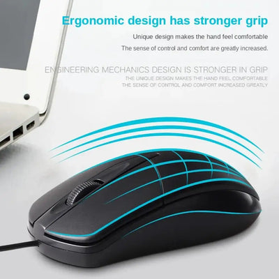 100cm Wired Mini Mouse Silent Ergonomic Wired Computer Mouse For Computer Laptop Tablet Mause Notebook Accessories E2D7