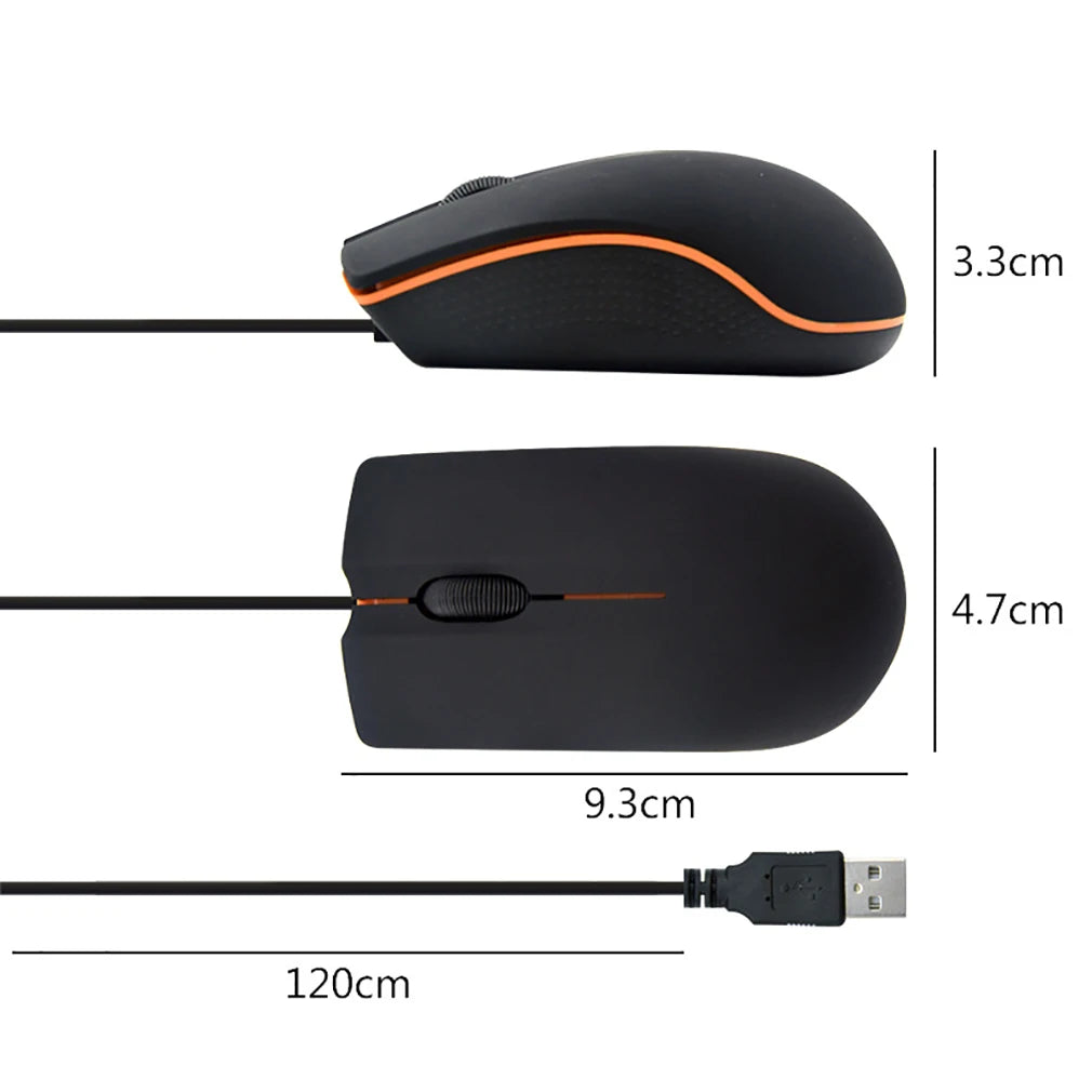 M20 Wired Mouse 1200DPI Computer Office mouse Non-slip matte texture Wired mouse for Business office home laptop