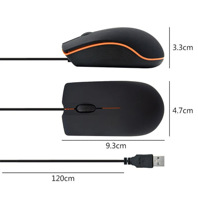 M20 Wired Mouse 1200DPI Computer Office mouse Non-slip matte texture Wired mouse for Business office home laptop