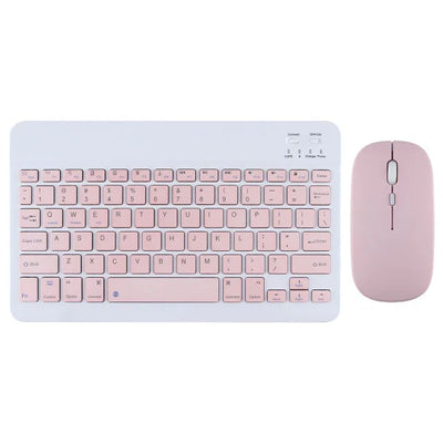 Mini Bluetooth Wireless Keyboard and Mouse Set 10 Inch Rechargeable English Keypad Mice For Tablet ipad Pro 12 9 Air 4 S6 Lite