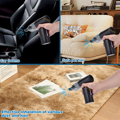 Portable  Air Blower & Vacuum Cleaner 2 in 1 Compressed Air Duster 7500mAh Cordless Duster Blower for Keyboard Computer Cleaning