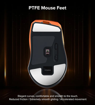 Kysona Uranus Pro Wireless Game Mouse Bluetooth 2.4g Three Mode E-Sports Lightweight Ergonomics Gaming Mouse For PC Gamer Gift