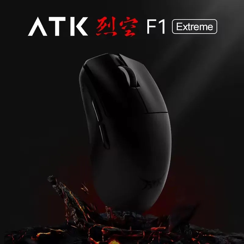 ATK F1 Extreme Non-porous Lightweight Wireless Gaming Mouse PAW3950 Ultra Dual-Mode 8000Hz 35g Lightweight E-sports FPS Mice