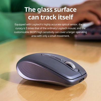 Logitech Master Series MX Anywhere 3S Bluetooth Wireless Silent Mouse Soft sound Office Female Tablet
