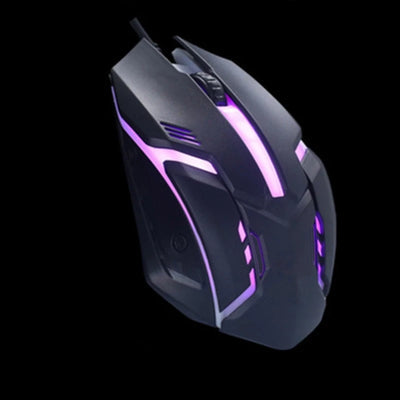 DN59 Mouse Gaming PC Gaming Mice 1000 Adjustable DPI Ergonomic Wired Mouse 7 Color Gradient Light Comfortable Gamer Mouse