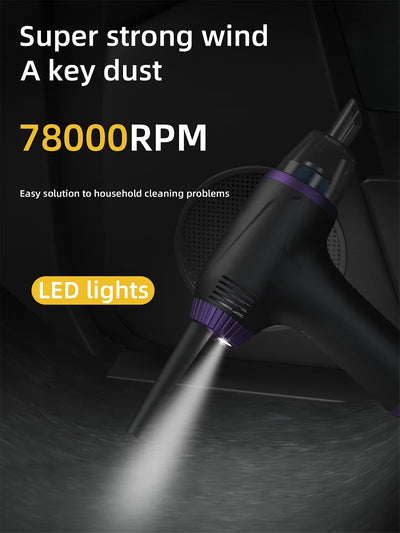 15000mAh Portable Compressed Air Blower High Power Brushless Multifunction Air Duster Cleaner for Keyboard Computer Cleaning