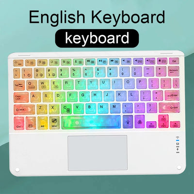 Wireless Backlight Keyboard And Mouse With Touchpad For Apple Huawei Samsung Xiaomi Rechargeable Ultra-Thin Tablet Teclado
