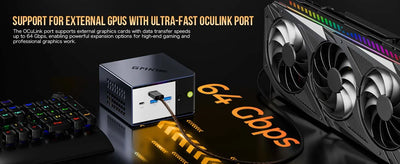 GMKtec EVO-X1 Mini PC AMD AI 9 HX 370 Win11 Pro LPDDR5X