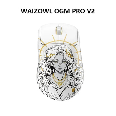 Waizowl OGM Pro V2 Gaming Mouse Customize Wireless Three-Mode Paw3950 30000dpi Lightweight Gaming Mouse E-sports Ergonomic