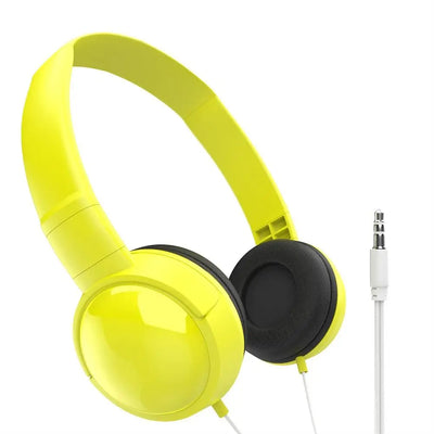 3.5mm Adjustable Headphones Kids Over Ear Stereo Headband Gaming Girl Gift for Mobile Tablet