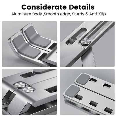 Portable Laptop Aluminium Stand Foldable Notebook Stand For Lapdesk PC Computer Cooling Bracket Laptop Holder
