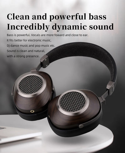 SIVGA ANSER High-Fidelity Audio Open-back Wooden Headphone 50mm Dynamic Driver Over-ear Wired Headset