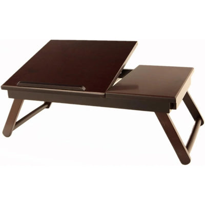 Foldable Wooden Lap Desk with Drawer Perfect Study Reading Work Convenience Easy to Wipe Clean