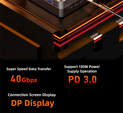 Mini Pc AMD Ryzen R7-7840HS 8 Core 16 Thread Computer