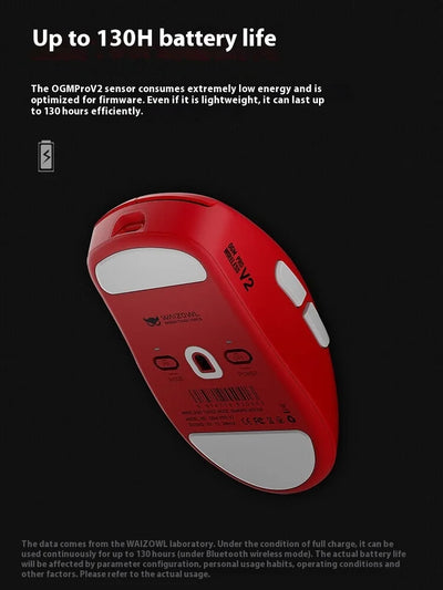 Waizowl Ogm Pro V2 Mouse Three Mode Wireless Paw3950 30000dpi Lightweight Customized Gaming Mouse For Desktop Computer Mice Gift