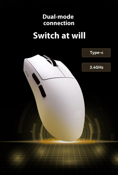 NEW ATK X1 Master Wireless Mouse Dual Mode Connection Paw 3950uitra 30000dpi Ergonomic Design Lightweight E-Sports Gaming Mouse