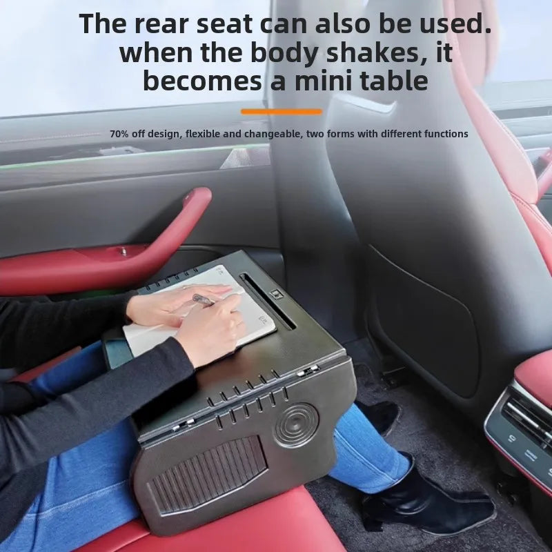 Car Laptop Desk Folding Steering Wheel Table Food Tray For Tesla Model 3 / Y Auto Steering Wheel Laptop Desk Drinks Tray Holder