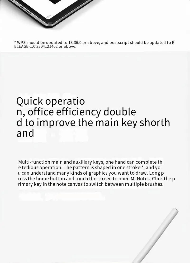 Original Xiaomi Stylus Pen 2 nd Pad 6 / 6 Pro Keyboard Case For Draw Writing Tablet 6 Series Magnetic Touch Keyboard and pen set