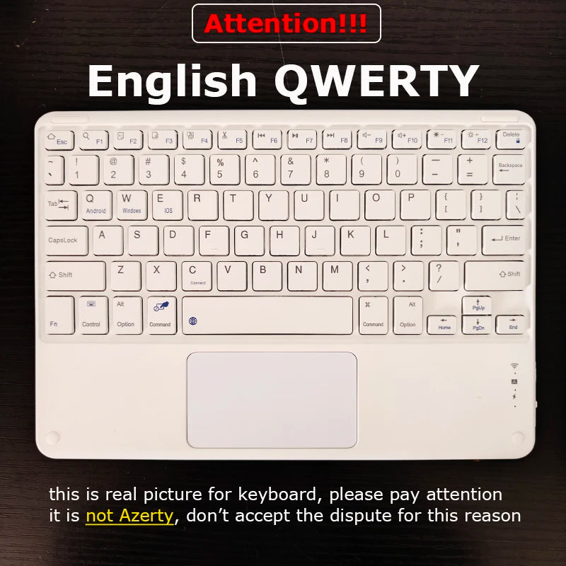 Wireless Touchpad Keyboard Phone Tablet PC Ultra Thin Rechargeable Magnetic Keyboard Mouse for iPad Air for Huawei Samsung