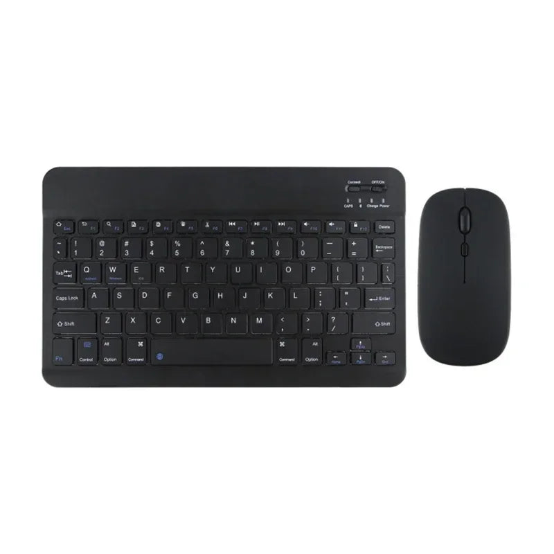 Mini Bluetooth Wireless Keyboard and Mouse Set 10 Inch Rechargeable English Keypad Mice For Tablet ipad Pro 12 9 Air 4 S6 Lite