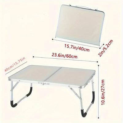 Outdoor Camping Small Table Portable Folding Laptop Computer Desk Lightweight Bed Reading Tables Foldable Gaming Study Desks
