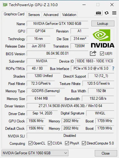 PCWINMAX GTX 1060 6GB Video Card DDR5 192BIT Origina Graphics Card Gaming GPU GTX1060 Placa de Video for Desktop PC