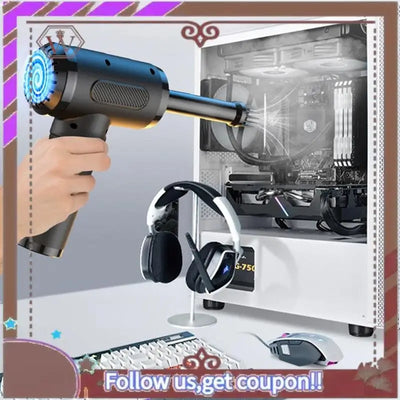Latest Portable Compressed Air Duster Blower Cleaner USB Charging Computer Household Blower Cleaner Car Powerful Cleaning Durabl