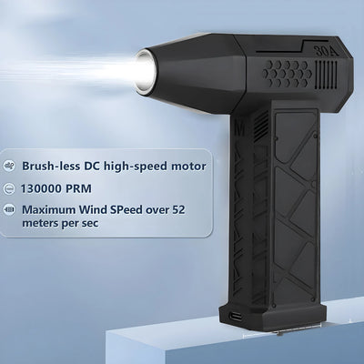 S16 Electric Air Duster, Mini Turbo Jet Fan,Handheld Brushless Motor130,000 RPM, Cleaning PC and Keyboard, Car and Home