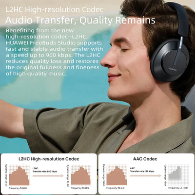 Huawei Freebuds Studio Bluetooth 5.2 Headphone ANC 6 Mic Noise Cancelling Earphone AAC HiFi Audiophile Stereo Wireless Headset