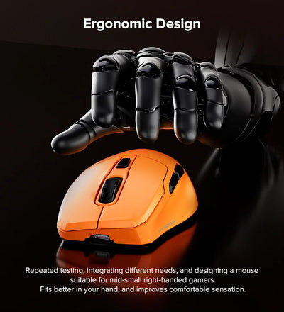Kysona Uranus Pro Wireless Game Mouse Bluetooth 2.4g Three Mode E-Sports Lightweight Ergonomics Gaming Mouse For PC Gamer Gift