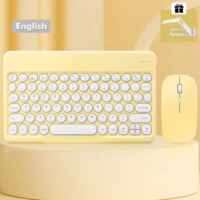 Bluetooth Keyboard Wireless Keyboard and Mouse Teclado for iPad 10th 2022 Xiaomi Samsung Huawei Tablet Android IOS Windows