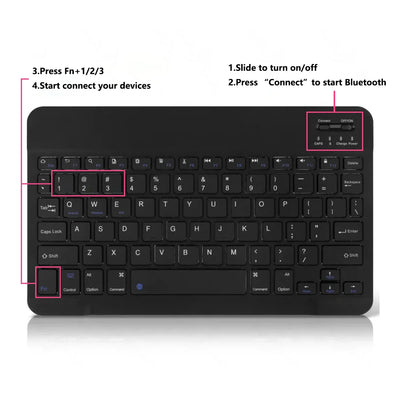 Bluetooth Keyboard Wireless Keyboard and Mouse Teclado for iPad 10th 2022 Xiaomi Samsung Huawei Tablet Android IOS Windows
