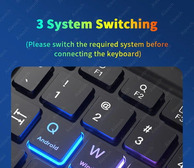 Rechargeable Backlit Tablet Android Keyboard,Wireless Bluetooth Keyboard with Touchpad for Xiaomi Pad 5 6 Pro iPad 9th 10th Gen