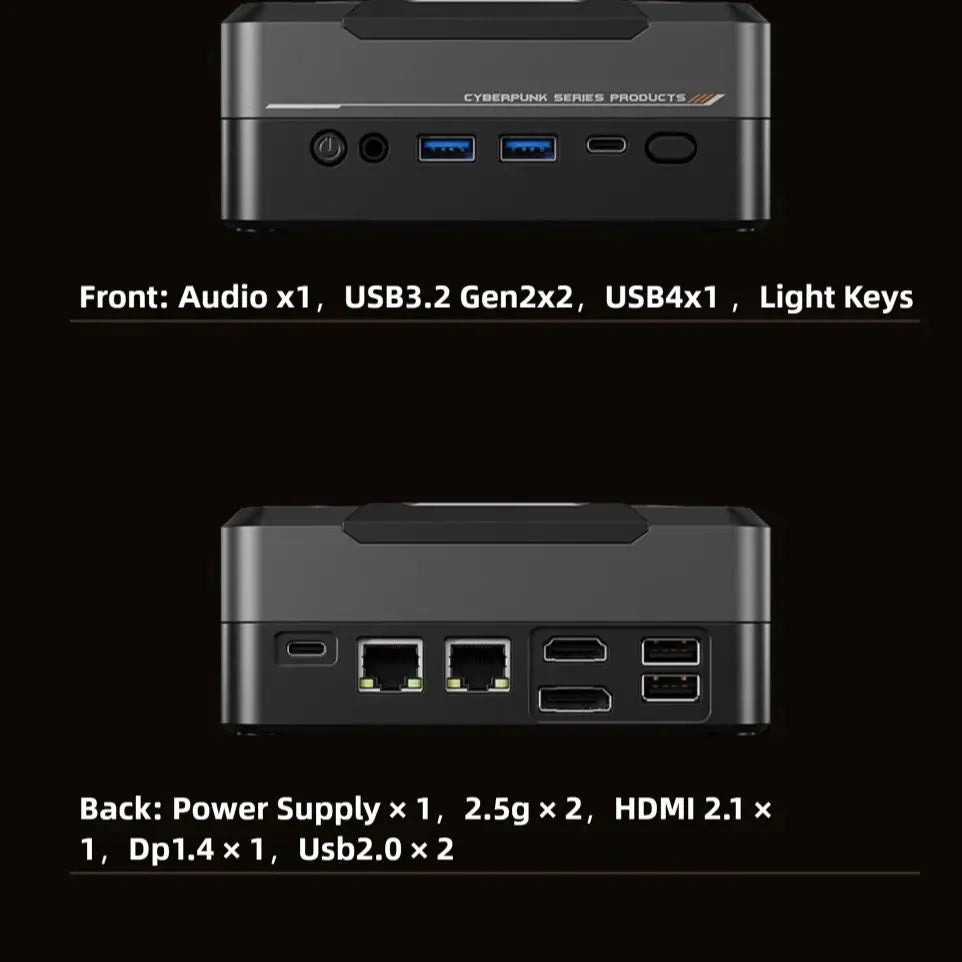 Mini Pc AMD Ryzen R7-7840HS 8 Core 16 Thread Computer