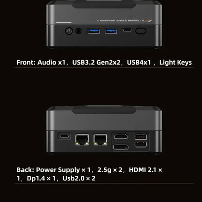 Mini Pc AMD Ryzen R7-7840HS 8 Core 16 Thread Computer